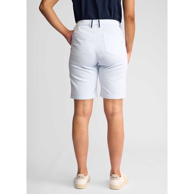 Vassalli Slim Leg Above Knee Short With Contrast Trim image number 1